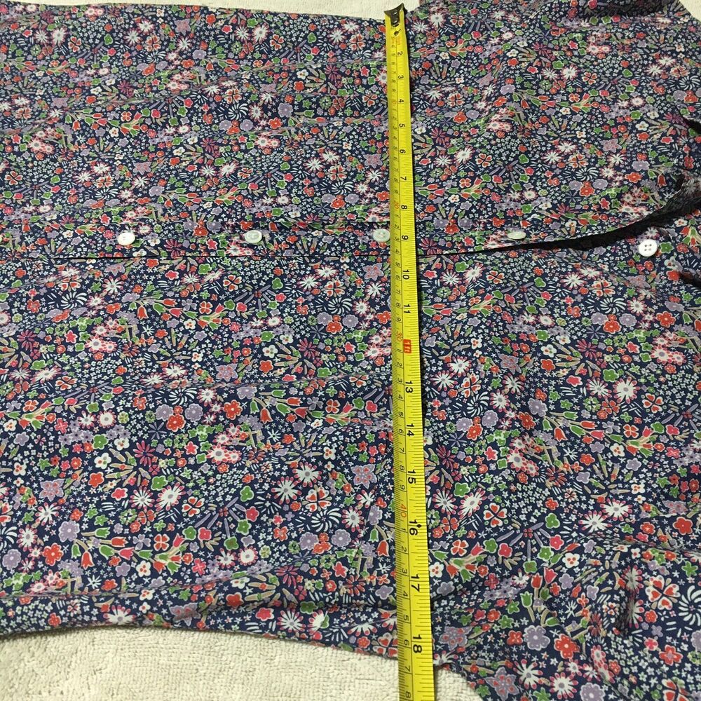 J Crew Liberty Art Fabrics Floral Perfect Shirt Women 8 Multicolor Cottage - Picture 10 of 13